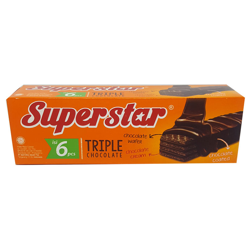 Bánh Xốp Socola Super star 6 x18g