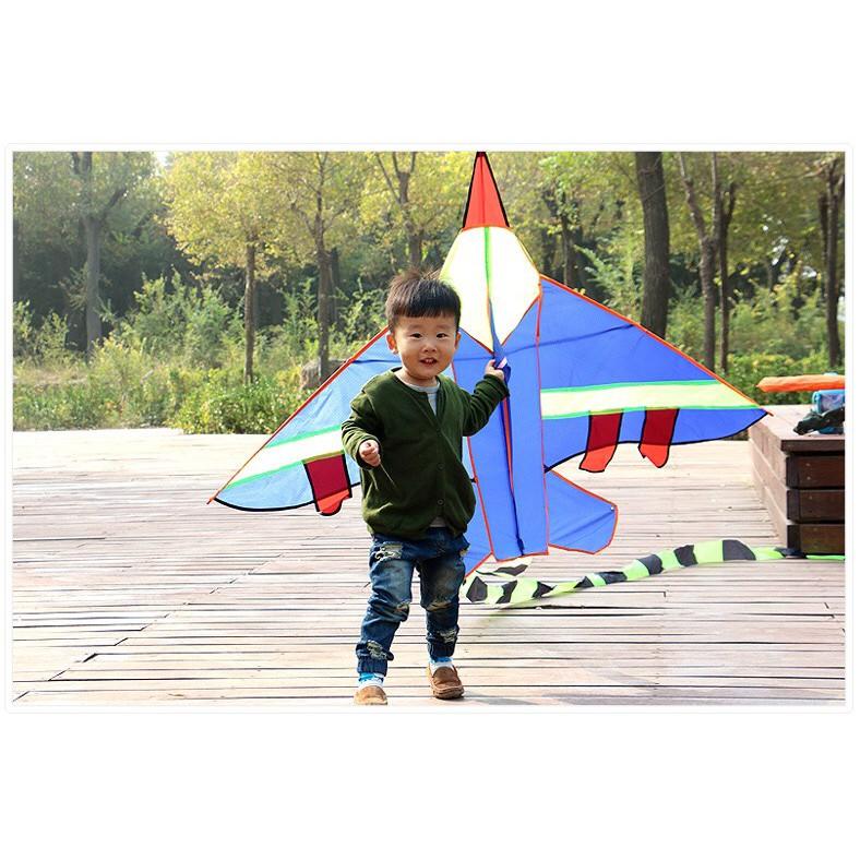 Diều MÁY BAY CHIẾN ĐẤU + TẶNG CẦM THẢ DIỀU 150 MÉT DÂY