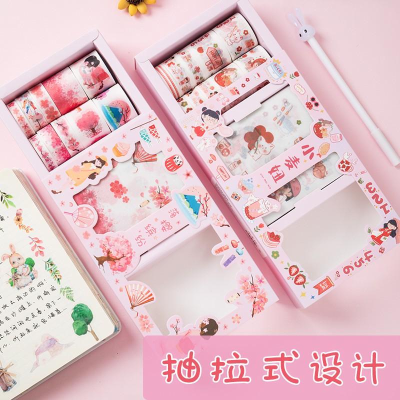 Bộ 20 món sticker, washi độc đáo dễ thương