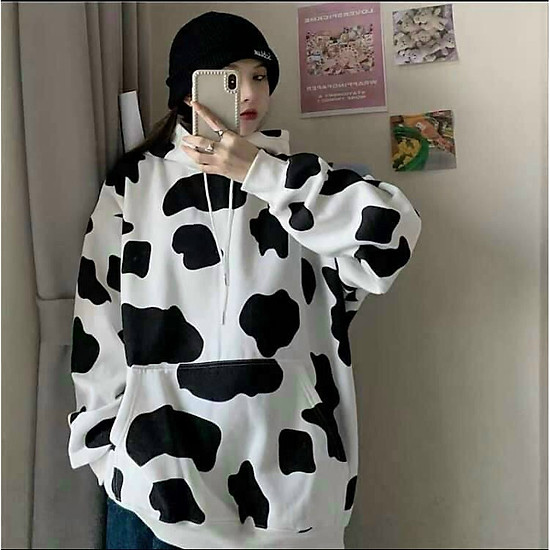 Áo Hoodie Họa Tiết Con Bò Sữa Cặp Nam Nữ Chất Nỉ PE Cotton Cao Cấp, Áo khoác Hoodie Zip Nỉ Bông Bò Sữa unisex nam nữ đều mặc được Có Clip Cận Chất,  Áo hoodie nam / áo hooodie nữ /Áo Hoodie/ Áo Khoác Nỉ Bông Bò Sữa Form Rộng Unisex Nam Nữ HOT TREND 2021