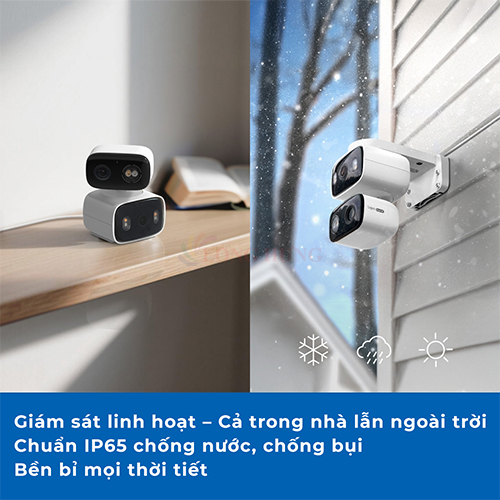 Camera trong nhà/ngoài trời TP-Link Tapo Dual Lens Pan/Tilt Indoor/Outdoor Home Security 3MP 2K C246D - Hàng chính hãng