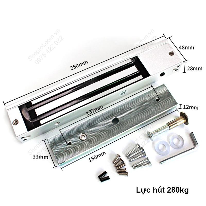 KHÓA ĐIỆN TỪ LỰC HÚT NAM CHÂM ĐIỆN 12VDC – 280KG