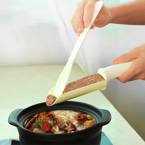 Khuôn chia thịt viên, cá viên bằng nhựa siêu nhanh tiện dụng - Dụng cụ làm thịt viên, cá viên nhỏ gọn cho gia đình