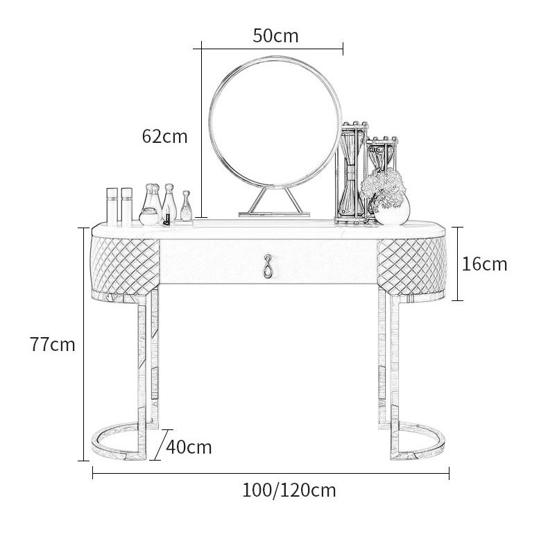 Bàn Trang Điểm Hiện Đại Leafs KR7BTDHD03-L