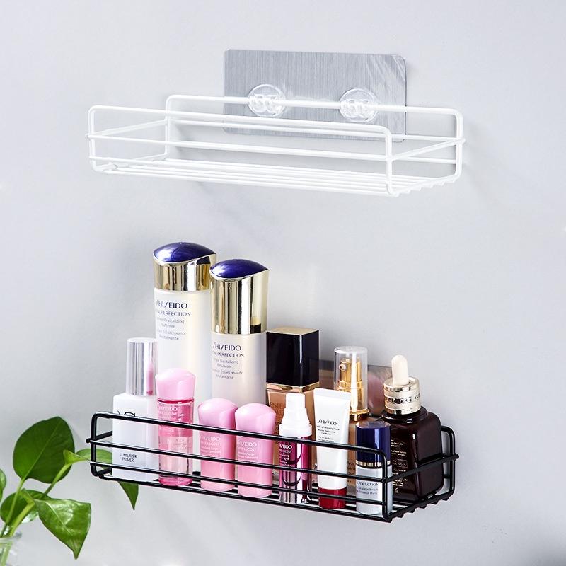Kệ Dán Tường Kim Loại Hình Chữ Nhật Kệ Nhà Tắm Giá Đựng Vật Dụng H257