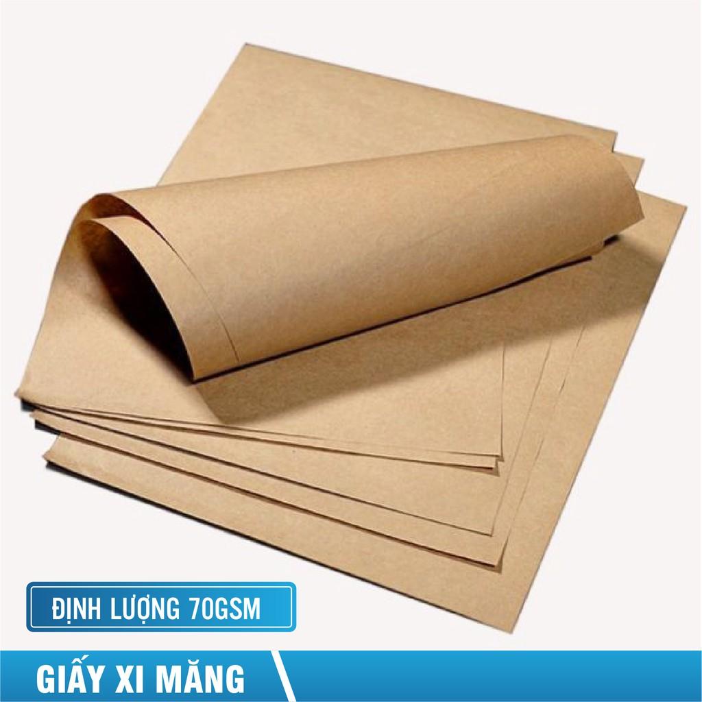 Giấy xi măng 50 tấm giấy Kraft (xi măng) gói hàng kích thước 72 x 102 cm