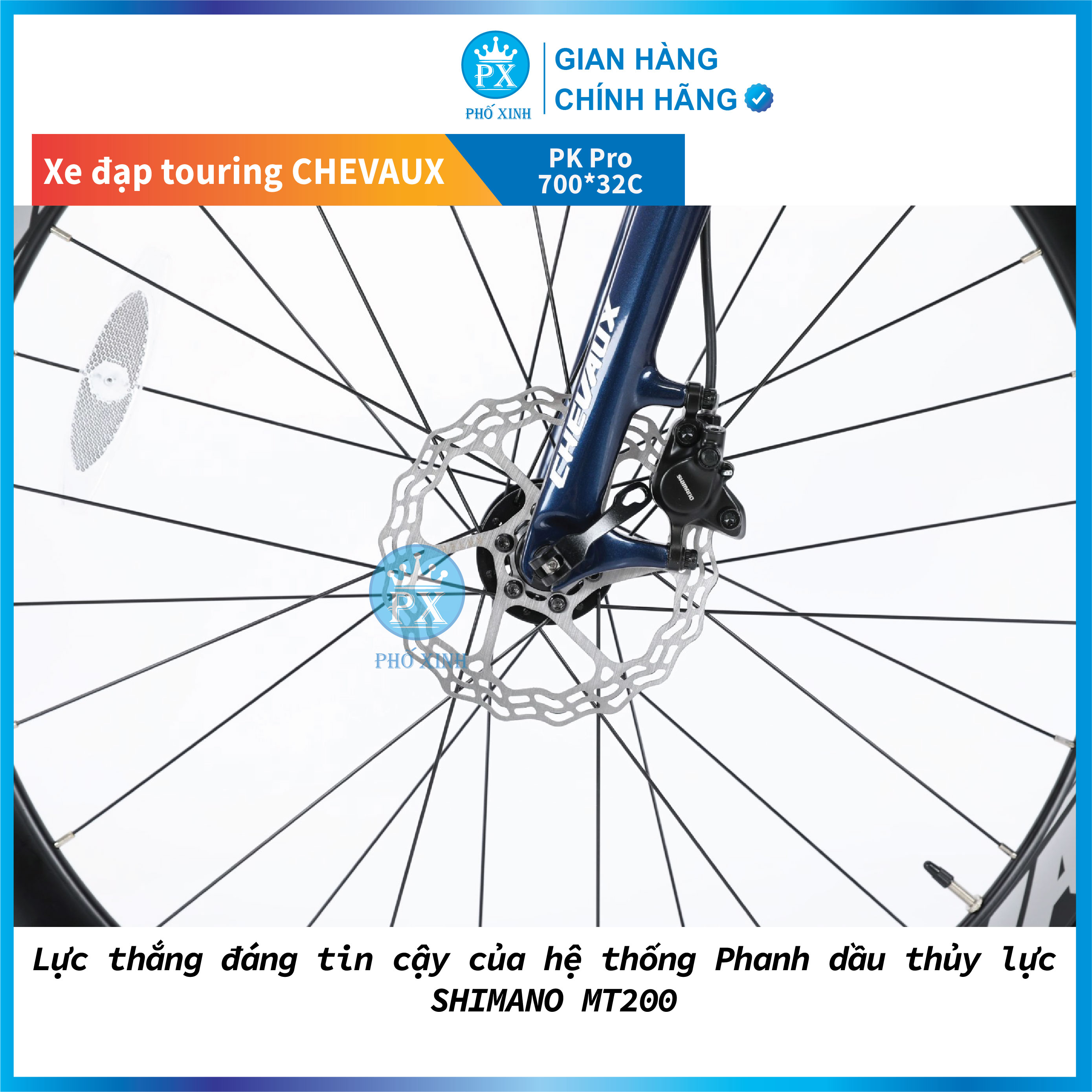 Hình ảnh XE ĐẠP TOURING CHEVAUX PK PRO