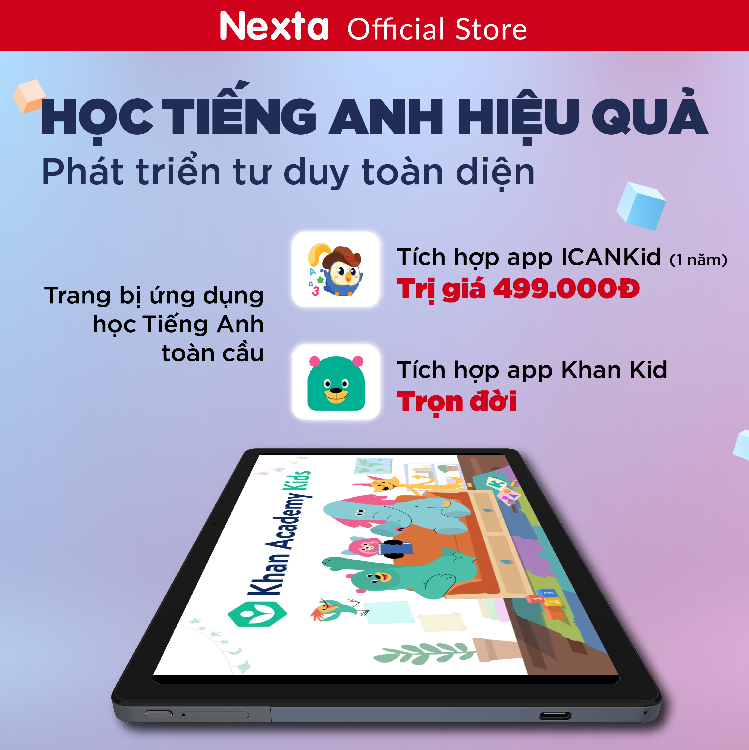 Máy tính bảng Edutab 10.4 &amp; Case da tặng Quà hot Hệ thống quản lý học tập &amp; kiểm soát dành cho Phụ huynh trọn đời - Hàng Chính Hãng