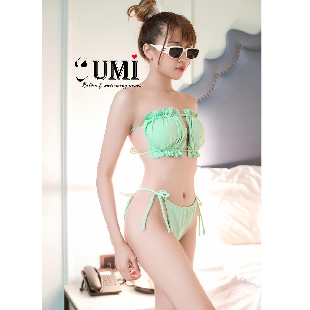 BIKINI 2 MẢNH ÁO NHÚN NGỌC TRINH NHIỀU MÀU SẮC BIKINI UMI