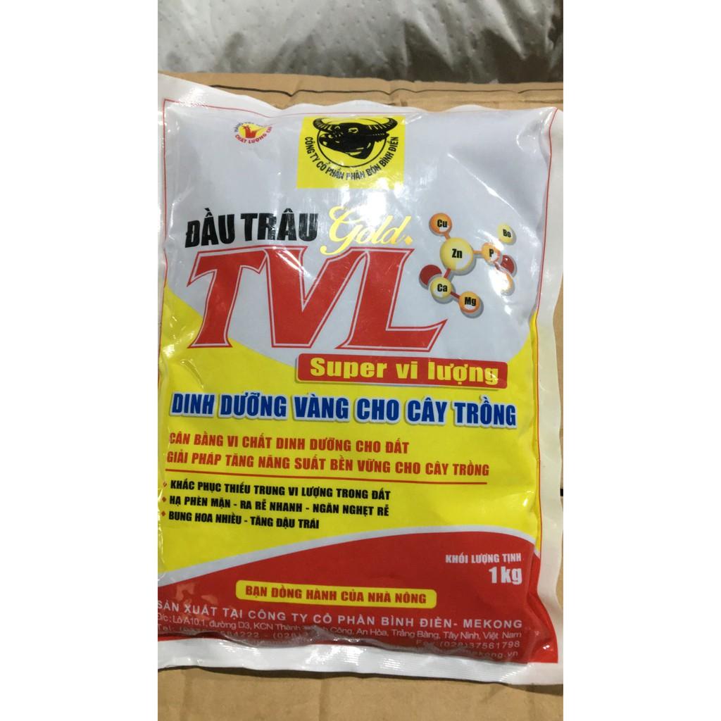 Phân bón đầu trâu TVL siêu vi lượng gói 1kg