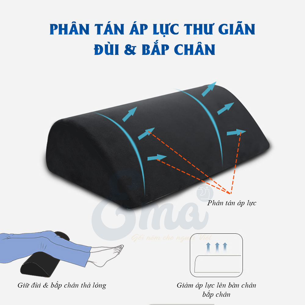 Gối gác chân, kê chân cao su non văn phòng EMA