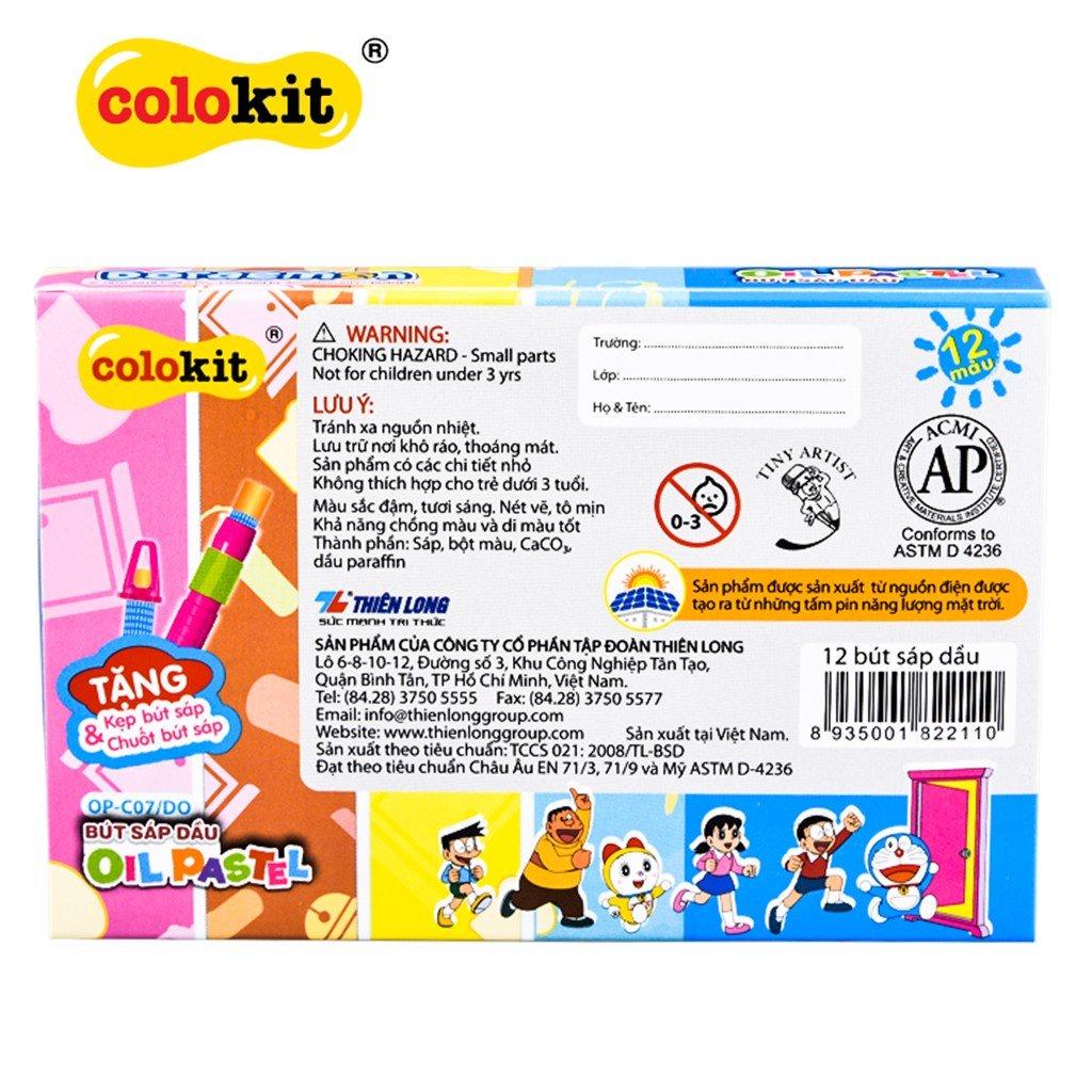 Bút sáp dầu Colokit Doraemon OP-C07/DO, OP-C08/DO , OP-C09/DO