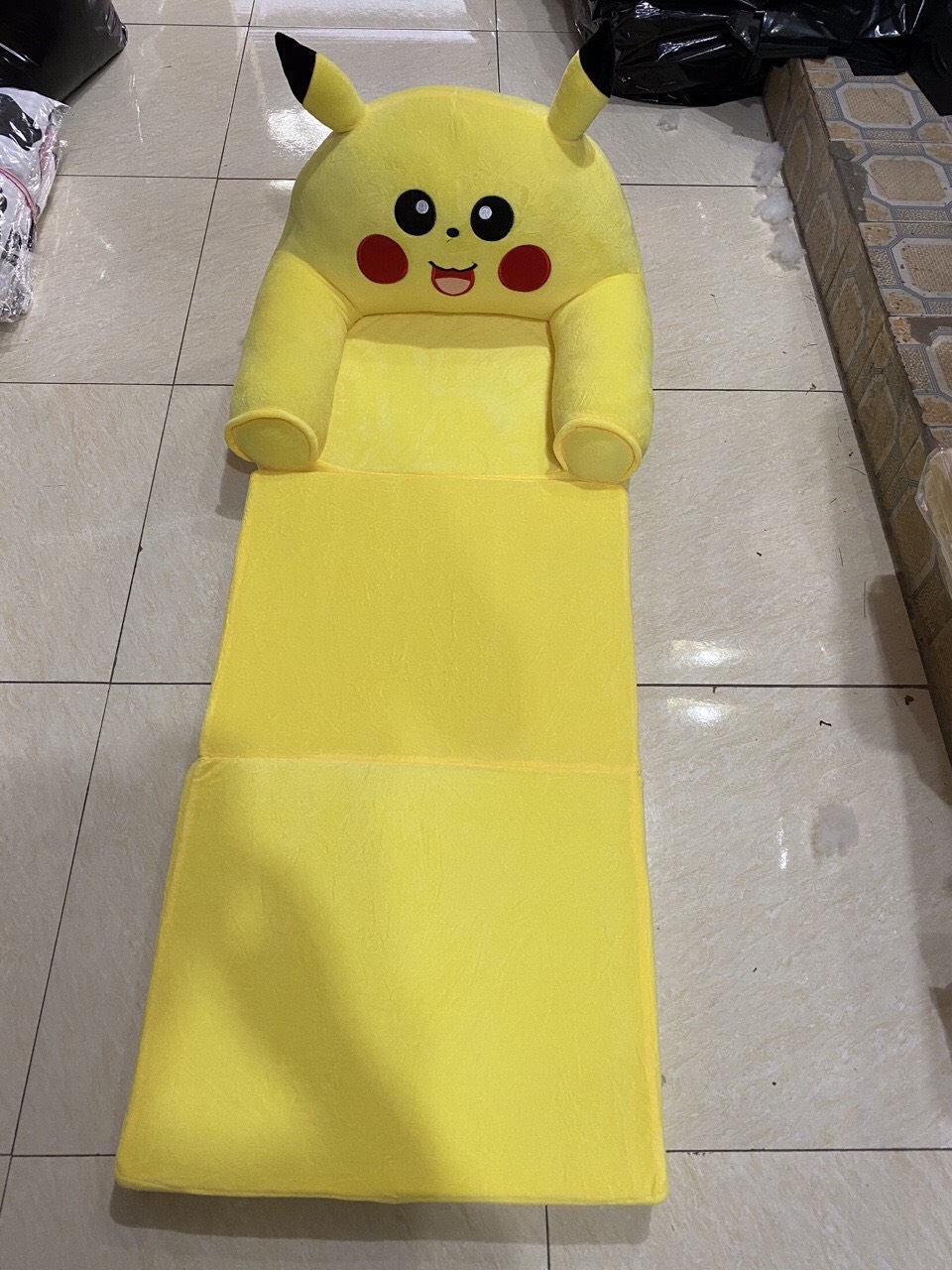 Ghế Lười Bông Cho Bé Hình Thú Pikachu