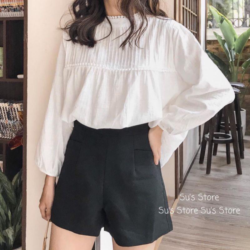 ÁO BABY DOLL XẾP LY 2 MÀU NỮ