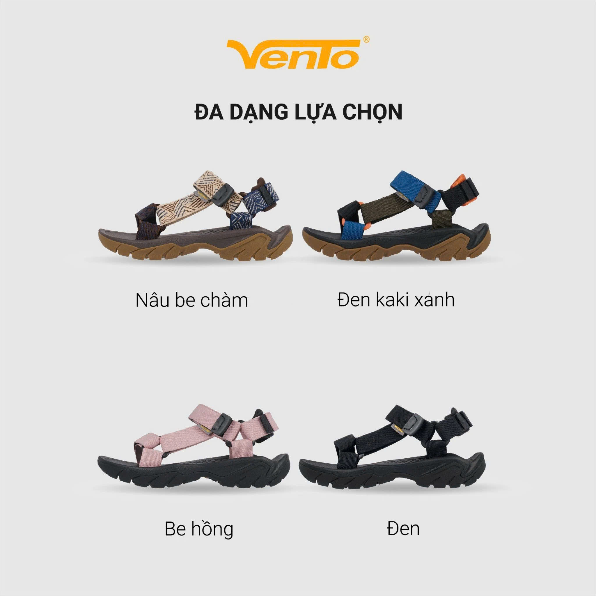 Giày Sandal Nam/Nữ Vento DYNAMIC dạo phố đi chơi du lịch SD11002