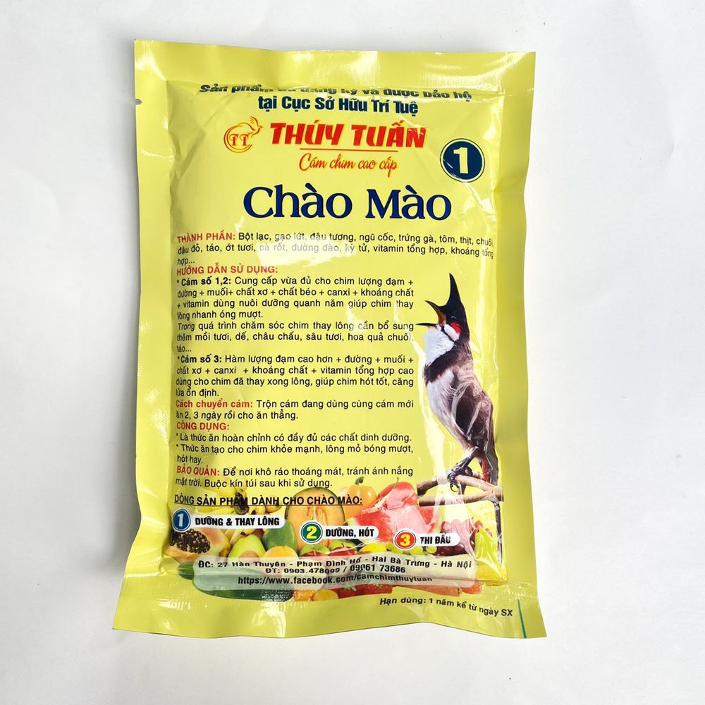 Cám chim chào mào thúy tuấn 1 gói 200g