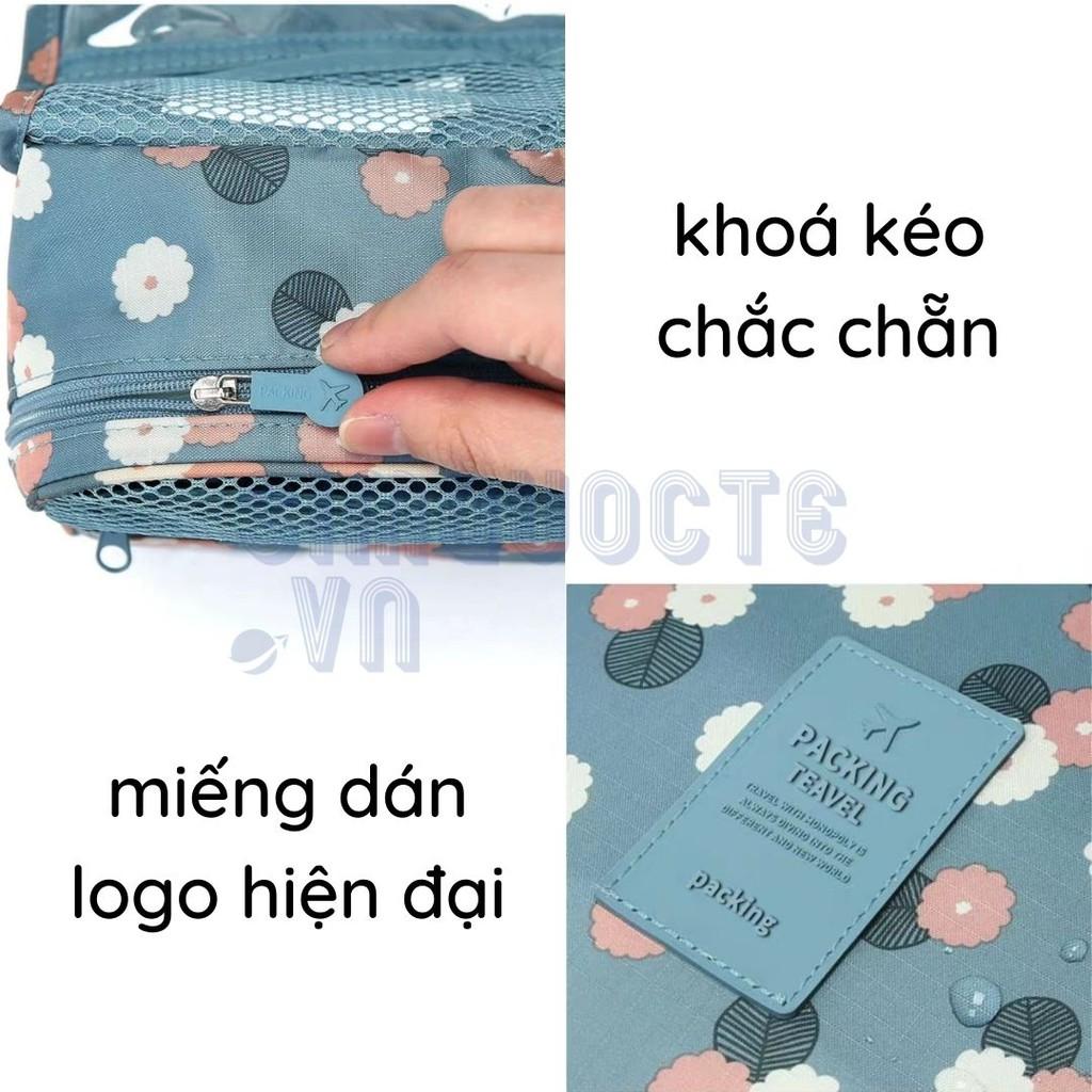 Túi đựng mỹ phẩm đồ du lịch đa năng có móc treo phong cách hàn quốc TMP07