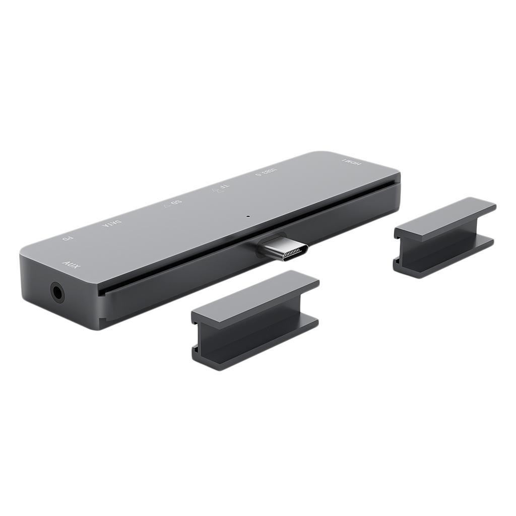 C Hub,7 in 1 USB C Adapter with Gigabit Ethernet Port, PD Type C Charging Port,