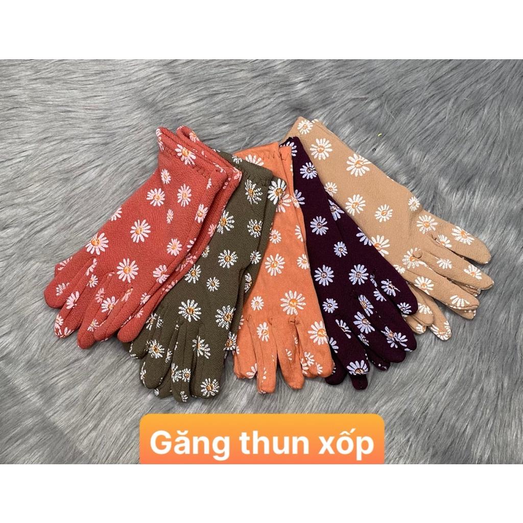 Combo 5 đôi găng tay thun xốp , màu trơn giao nhiều 5 màu ngẫu nhiên , ảnh thật , bảo đảm giao đúng hàng