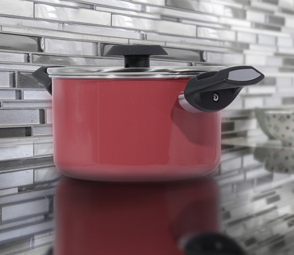 Nồi Easy Seoulcook 18 cm đáy từ chống dính vân đá cao cấp Hàn Quốc, dùng được tất cả các loại bếp / Induction