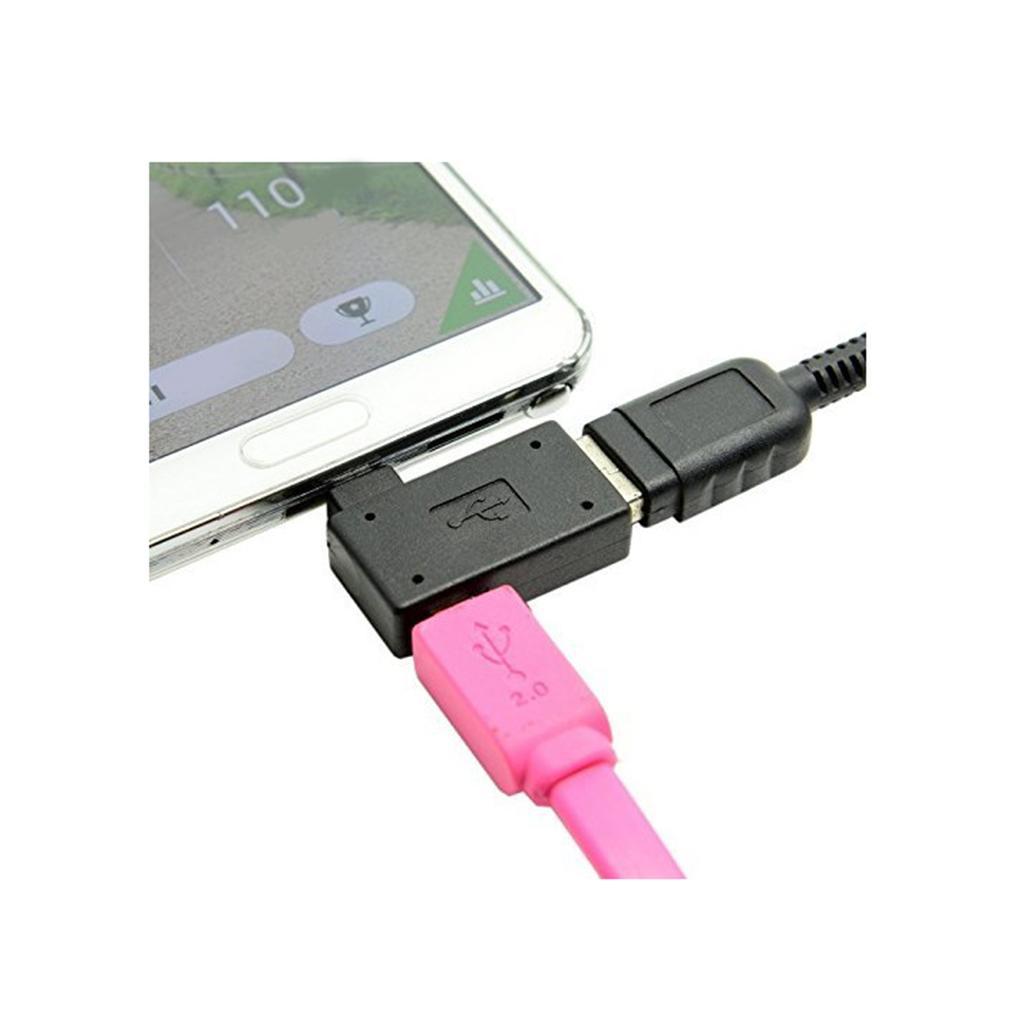 5pcs Micro-USB 2.0 OTG Host Adapter 90 Degree Right Angle Micro Male to Female USB Adapter for Android Tablet / Phone