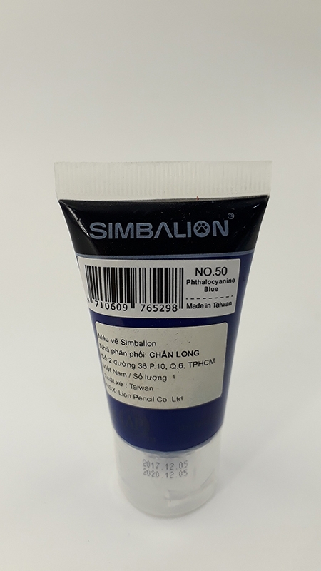 Màu Vẽ Simbalion Acrylic 30ml NAC30 - 50 - Xanh Lam Đậm