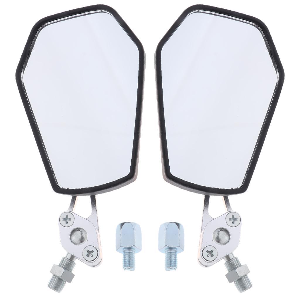 Aluminum Racing Side Rear View Mirrors for Motorcycle Dirt Bikes ATV Red