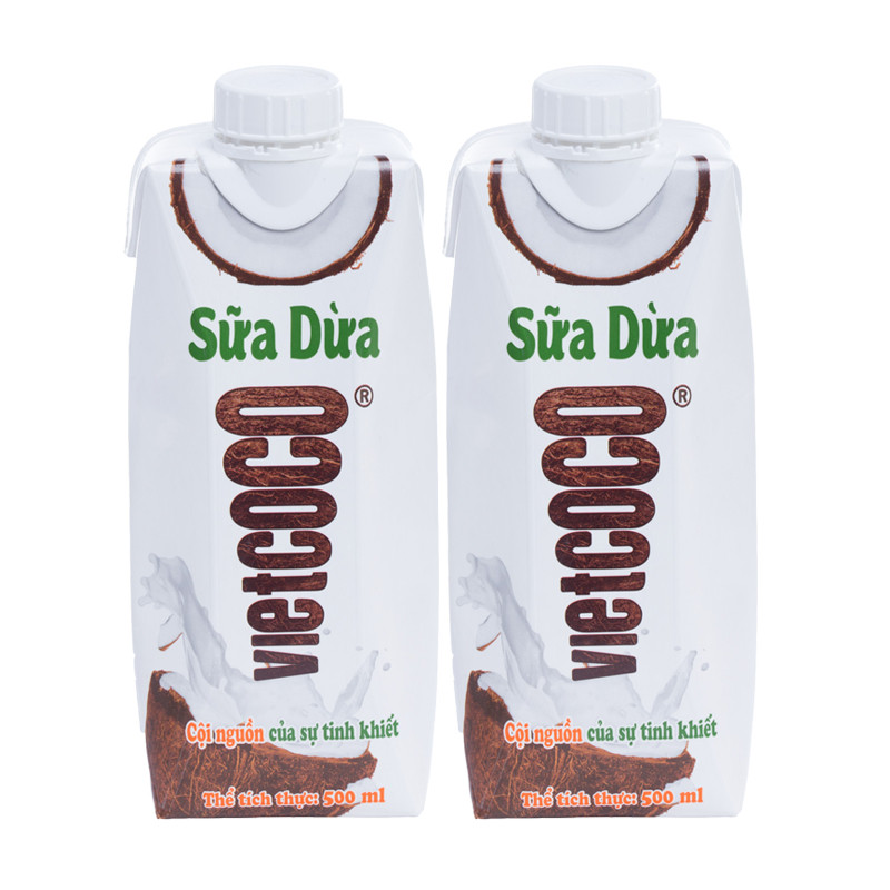 Combo 2 Hộp Sữa dừa Vietcoco 500ml