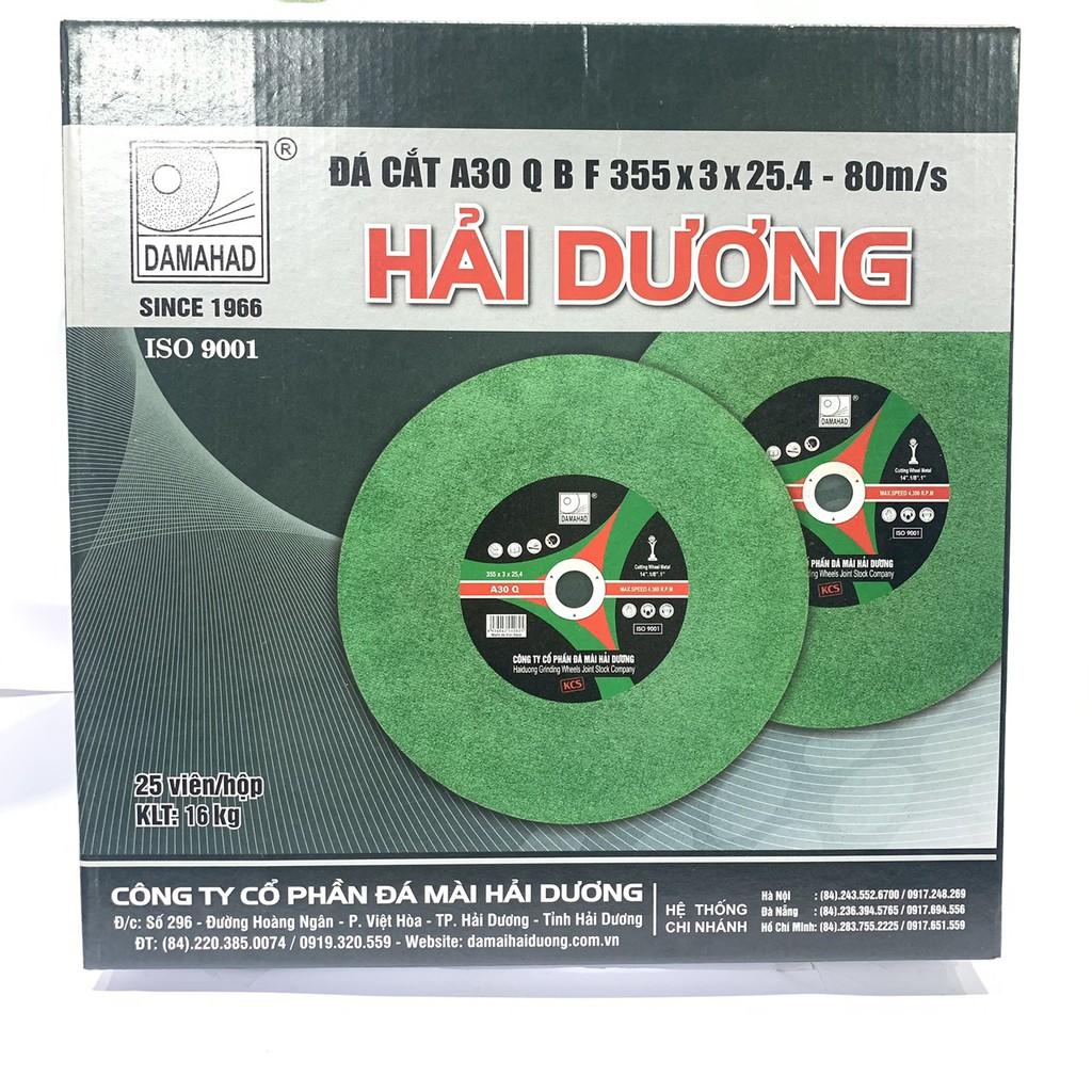 Đá cắt Cn 355.3.25,4 xanh cho máy cắt chuyên dụng