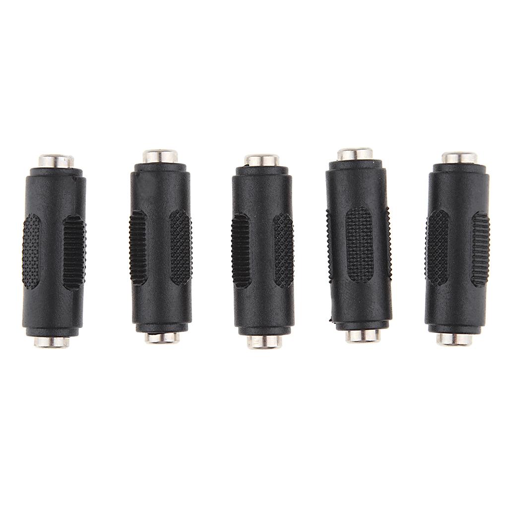 5 Pieces 5.5mm X 2.1mm Female for Female Power Supply DC Adapter