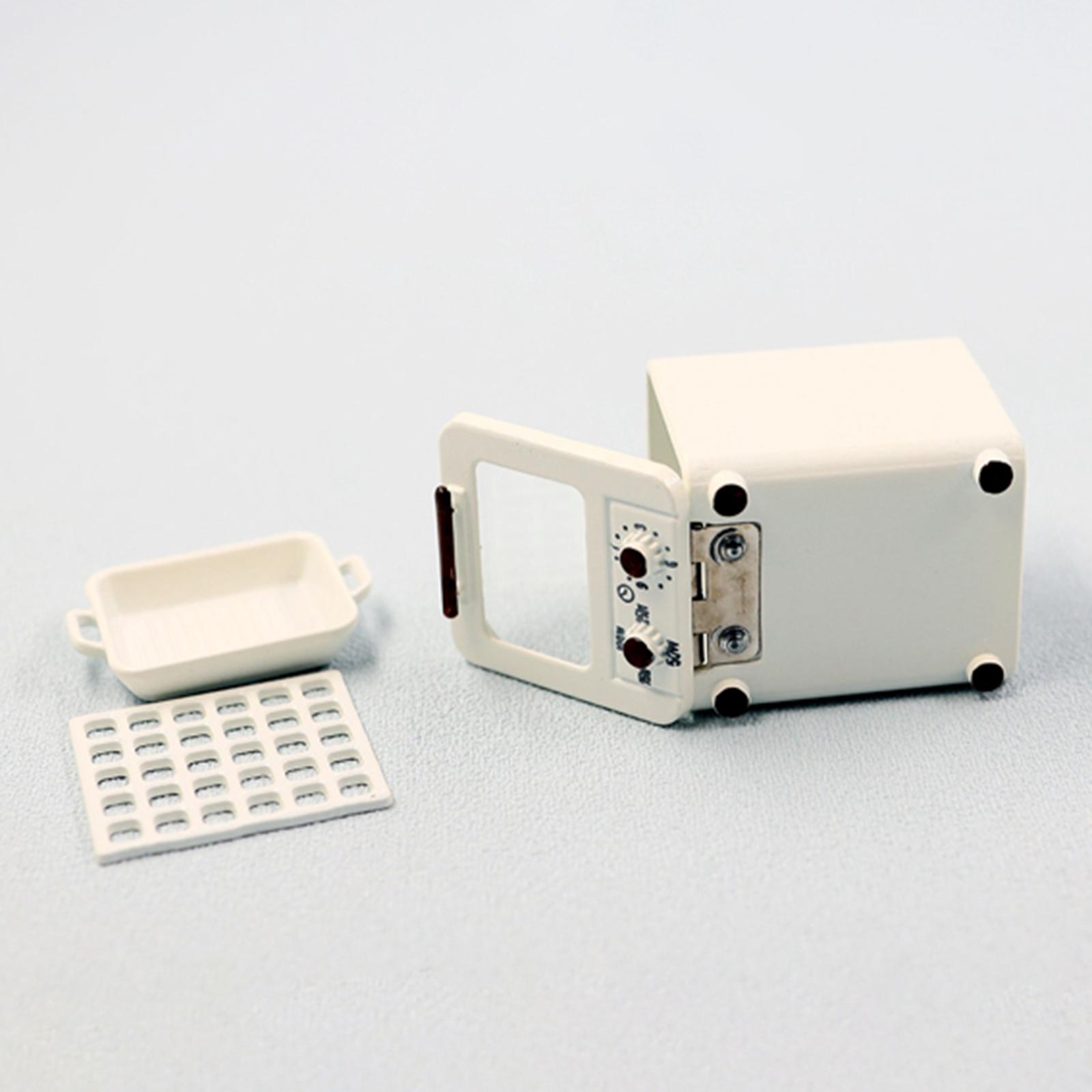 1:12 Dollhouse Microwave House for 1/8 Kitchen Accessory White