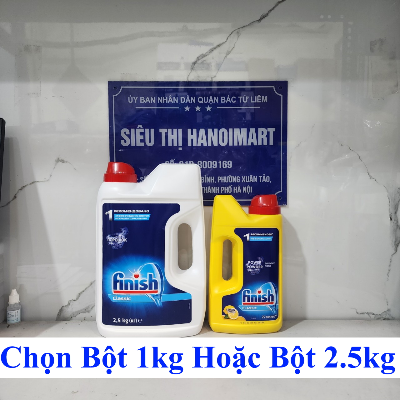 Bột Rửa Bát Finish 2.5Kg Dùng Cho Máy Rửa Bát Chén Chính Hãng - Bột Rửa Finish 2.5Kg