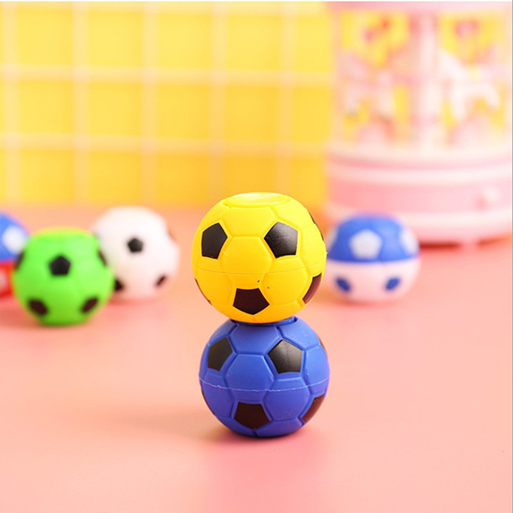 Bộ 3 quả bóng đá Fidget Spinner cầm tay bằng nhựa cho bé cầm nắm và vui chơi giúp phát triển các giác quan & thư giãn