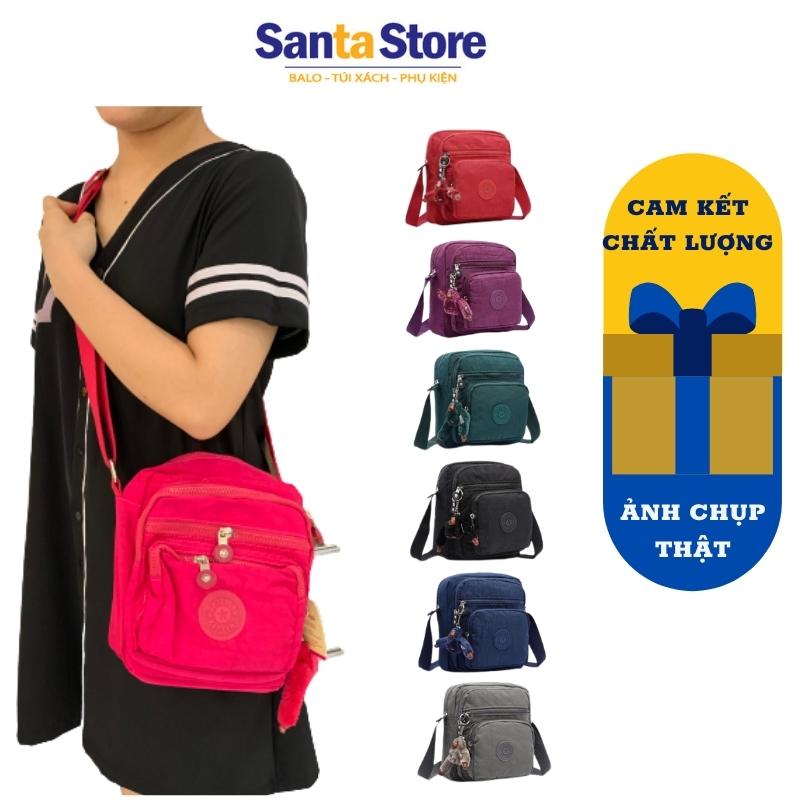 Túi vải dù đeo chéo nữ mini KL1804 đeo vai nhiều ngăn đựng điện thoại ví tiền thời trang Hàn Quốc cao cấp