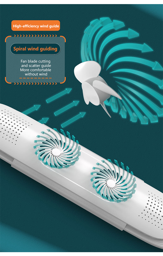 Miếng chắn gió điều hòa 2 quạt tạo gió tự nhiên Double Fan Air Conditioner Blade Wind Deflector