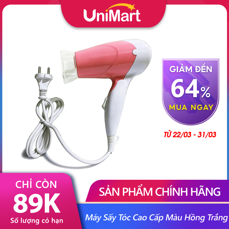 Máy Sấy Tóc cao cấp màu hồng trắng