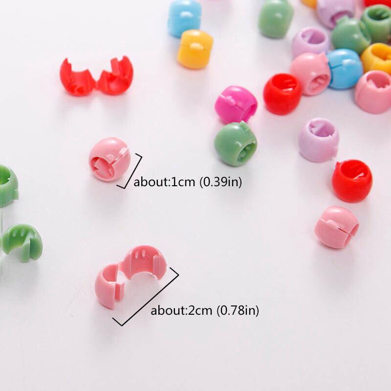 SET 20 CÁI KẸP TÓC MINI TRÒN NHIỀU MÀU XINH XINH CHO BÉ - NUNAM SHOP