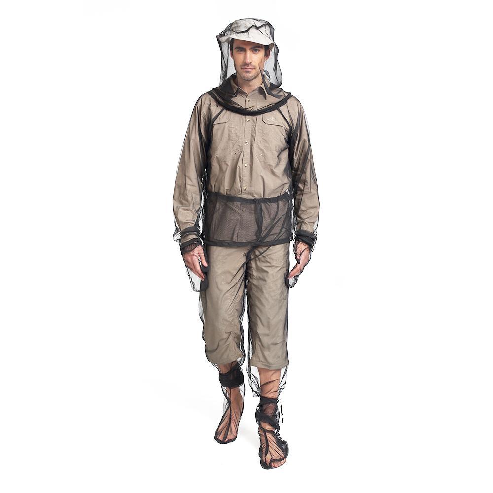 Outdoor Camping Fishing Mosquito Suit Bug Bee Mozzie Fly Insect Jacket Trouser Set
