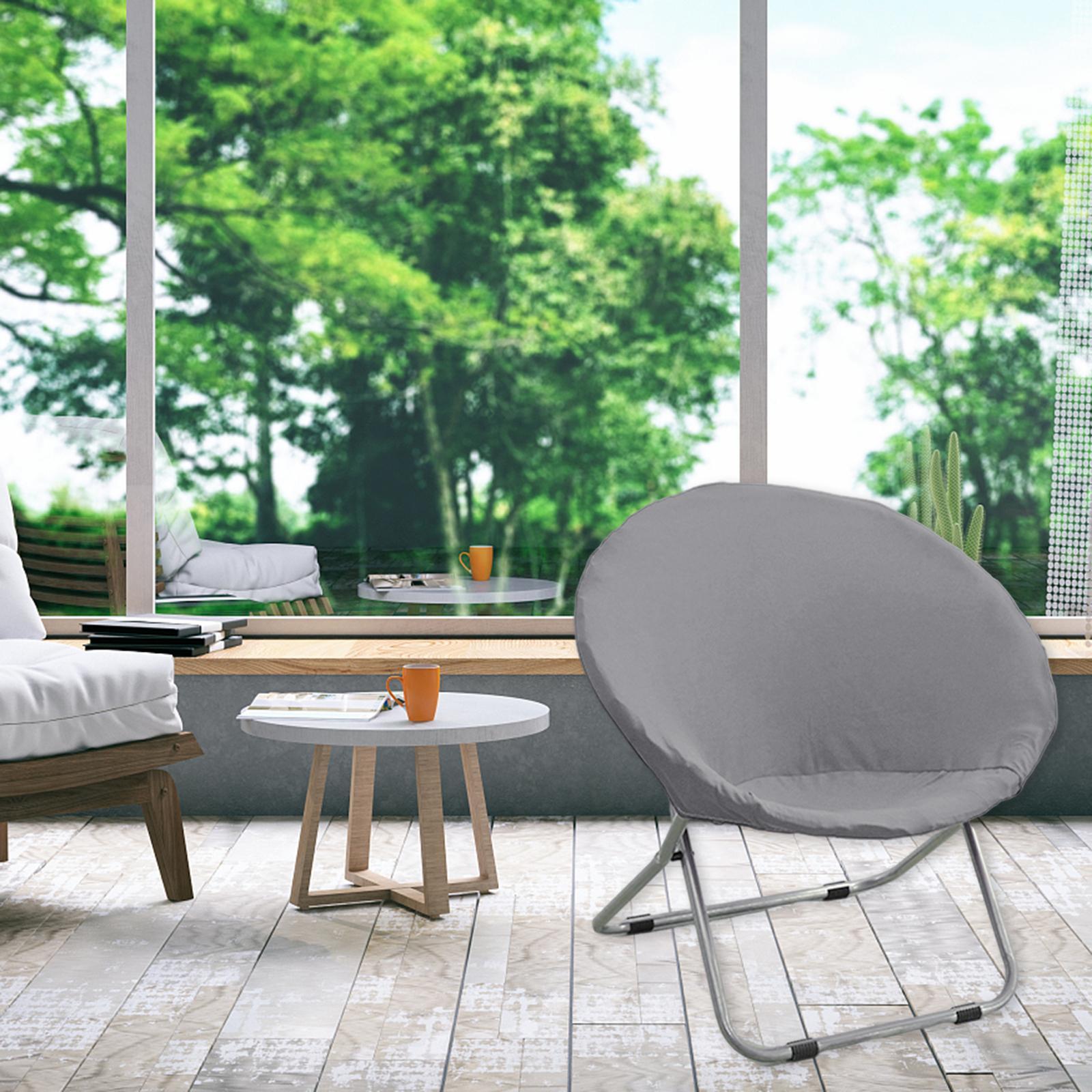 2x Polyester Fiber Saucer Chair Slipcover for Home Hotel Living Room Adults