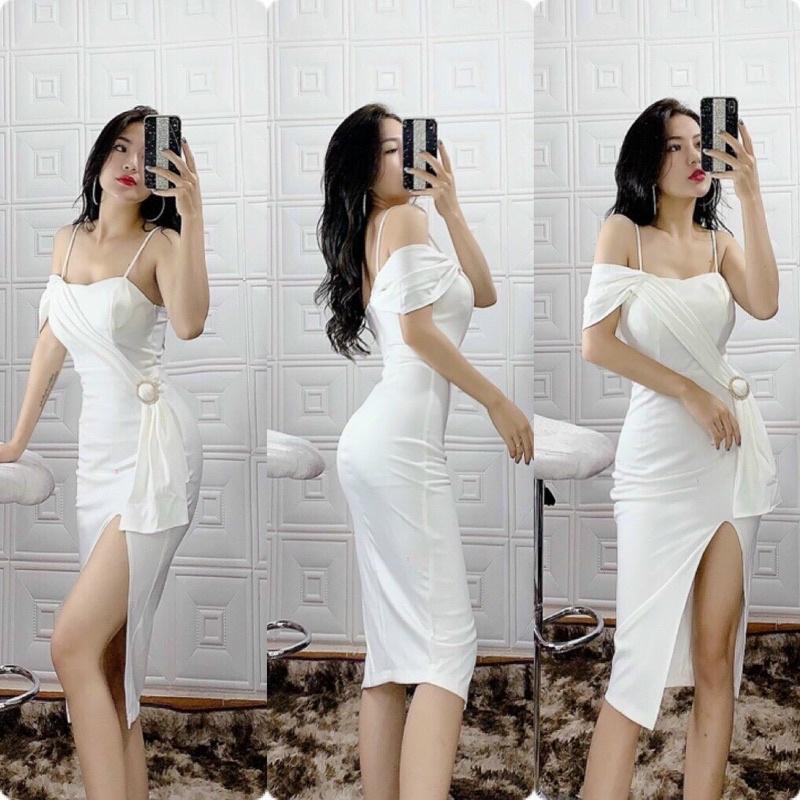 Hot !!! Váy body xẻ tà cực sang chảnh thiết kế Simee
