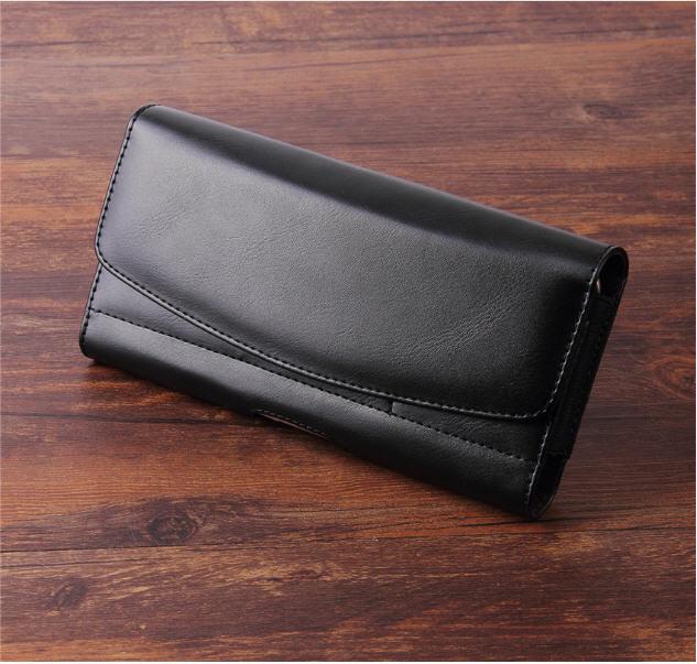 Bao da đựng điện thoại đeo ngang hông dùng được cho điện thoại từ 5inch dến 6,3 inch  , trên 6.7 inch - hàng nhập khẩu