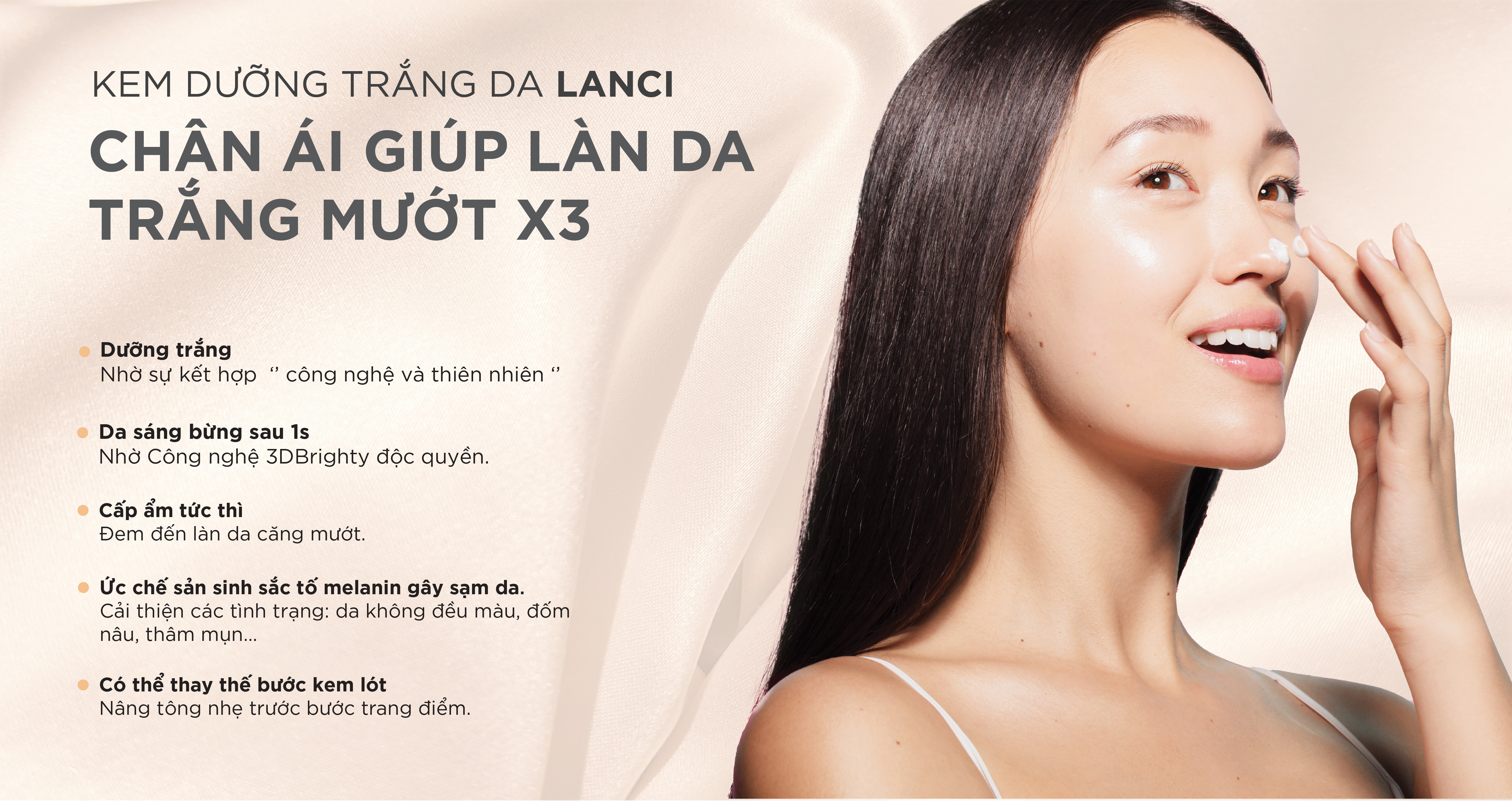 Kem Dưỡng Trắng Da Hàn Quốc LANCI Trắng Ngay Sau 1s Whitening Cream 50ml - Giá Tiki khuyến mãi: 899,000đ - Mua ngay! - Tư vấn mua sắm & tiêu dùng trực tuyến Bigomart