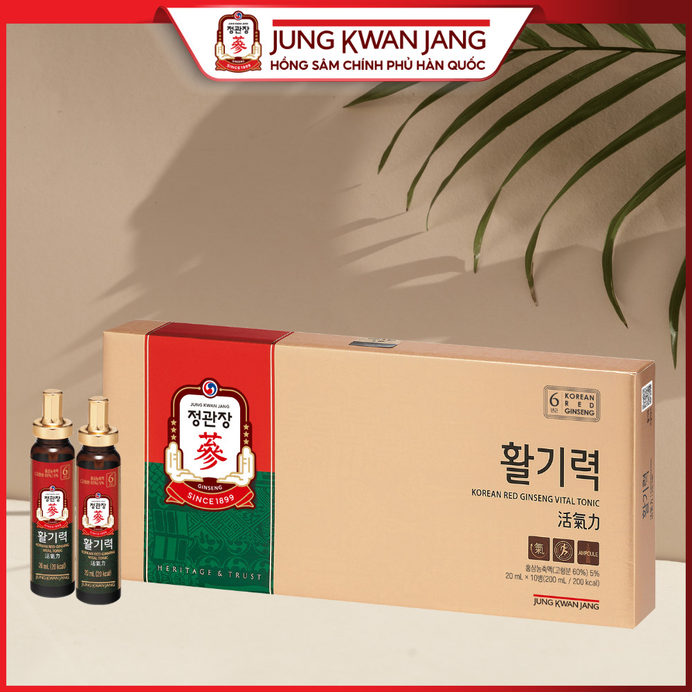 Nước uống bổ dưỡng hồng sâm KGC Jung Kwan Jang Vital Tonic– Hwal Gi Ruk 10 ống