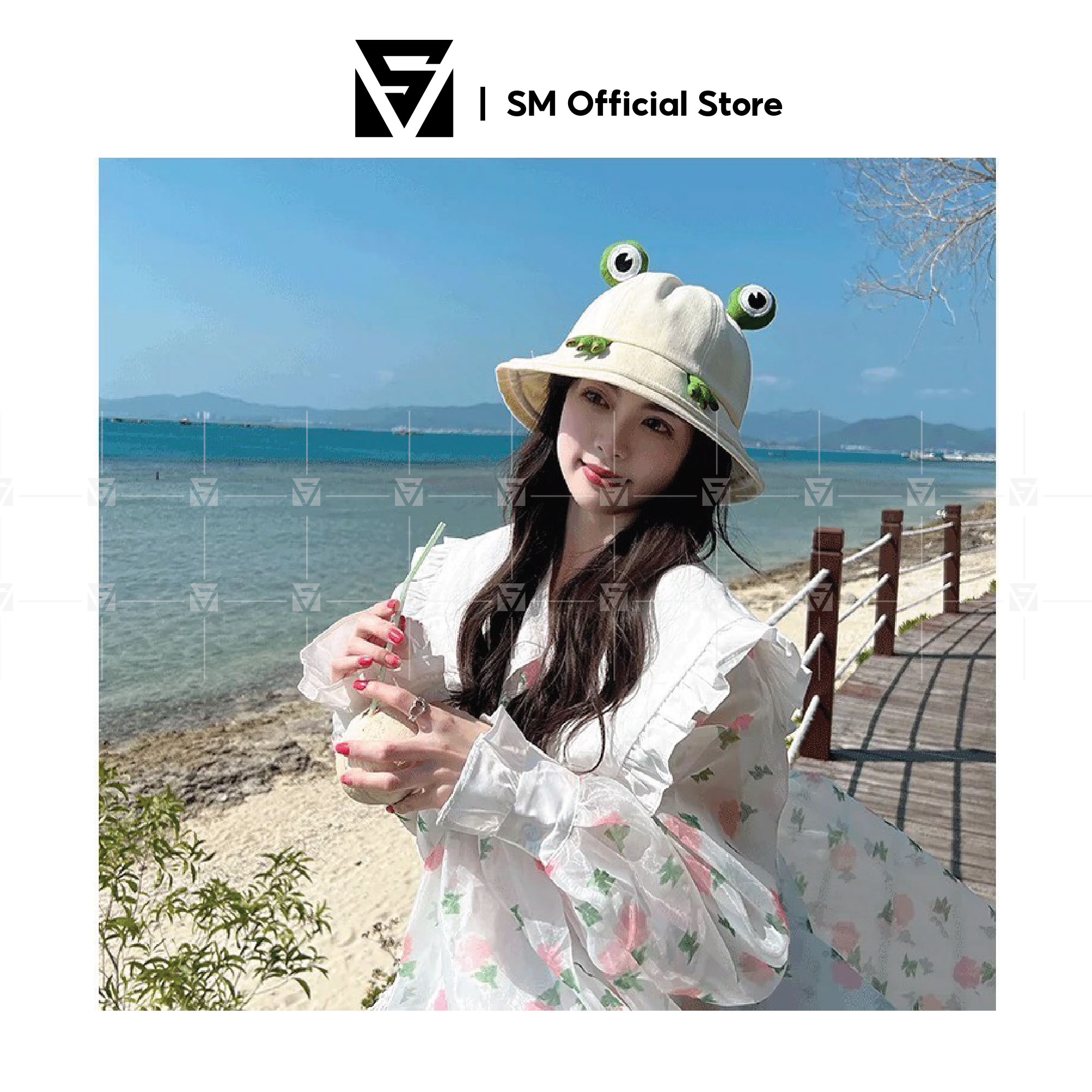 Mũ Nón Bucket Hat Hình Ếch Dành Cho Unisex Nam Nữ Phong Cách Ulzzang Hàn Quốc - SMN029