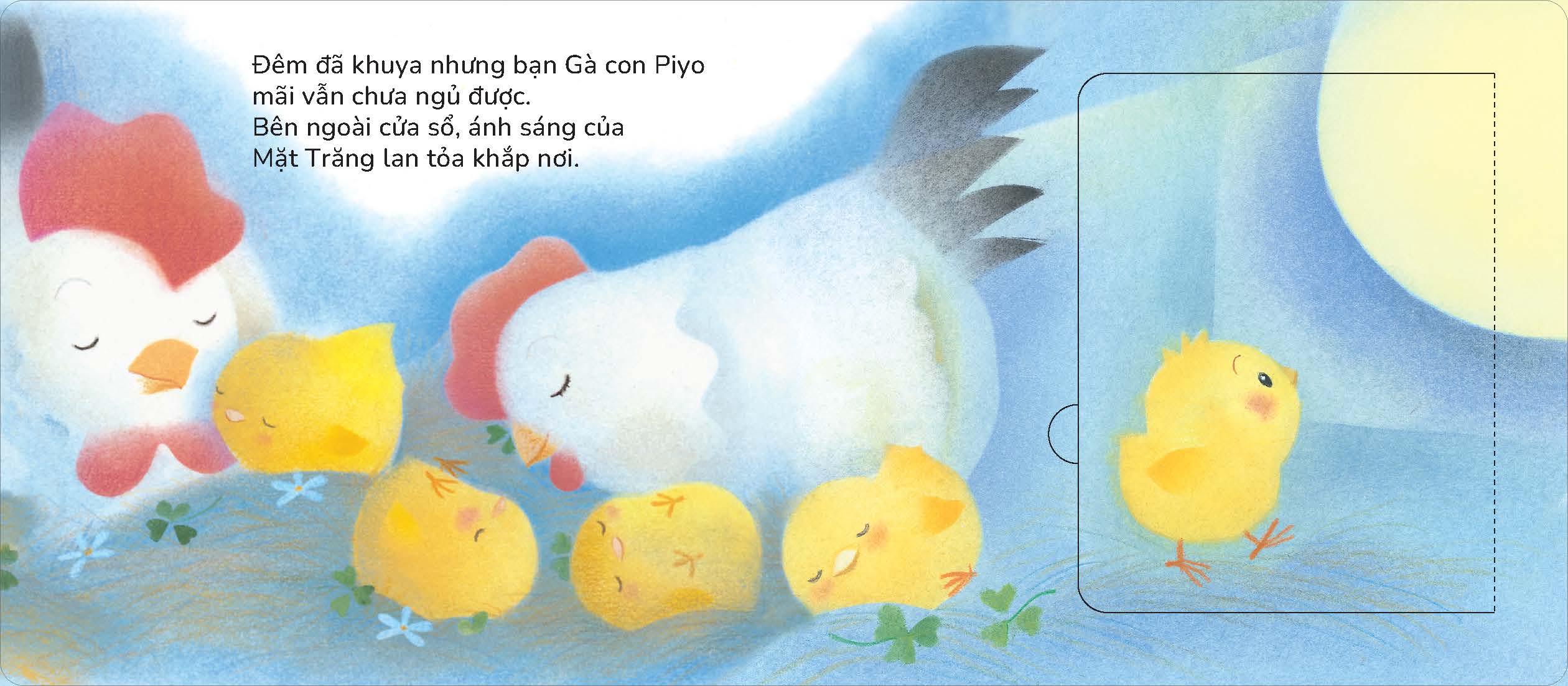 Gà con Piyo Chúc ngủ ngon - Sách tranh Pop-up