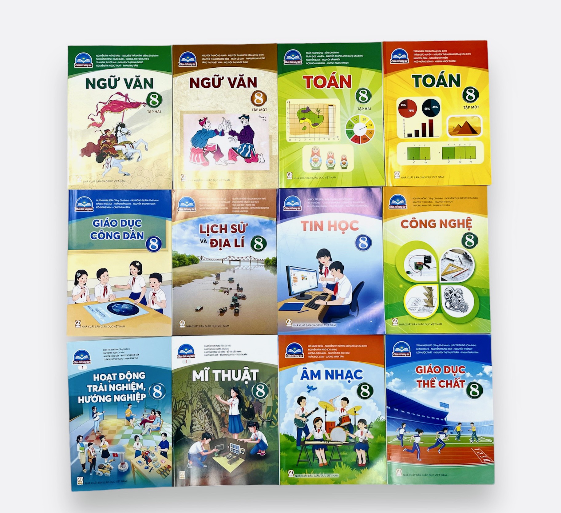 Sách - Bộ 12 cuốn sách giáo khoa lớp 8