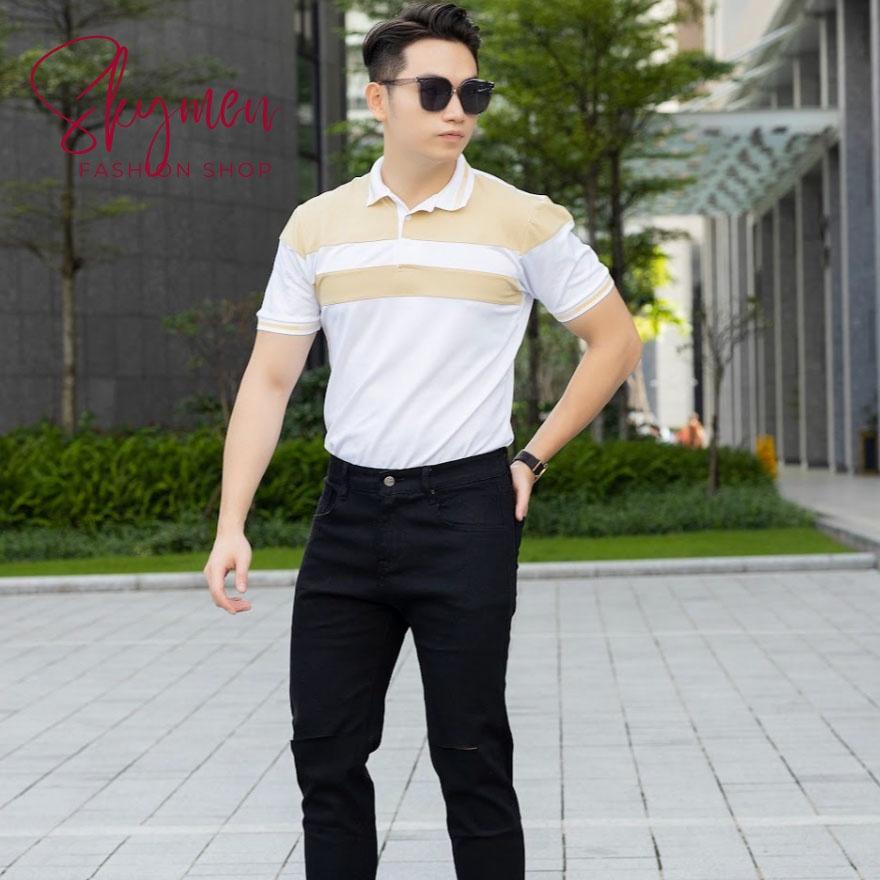Áo thun polo nam có cổ tay ngắn vải thun cotton cá sấu phong cách trẻ trung hàn quốc mẫu đẹp 2023