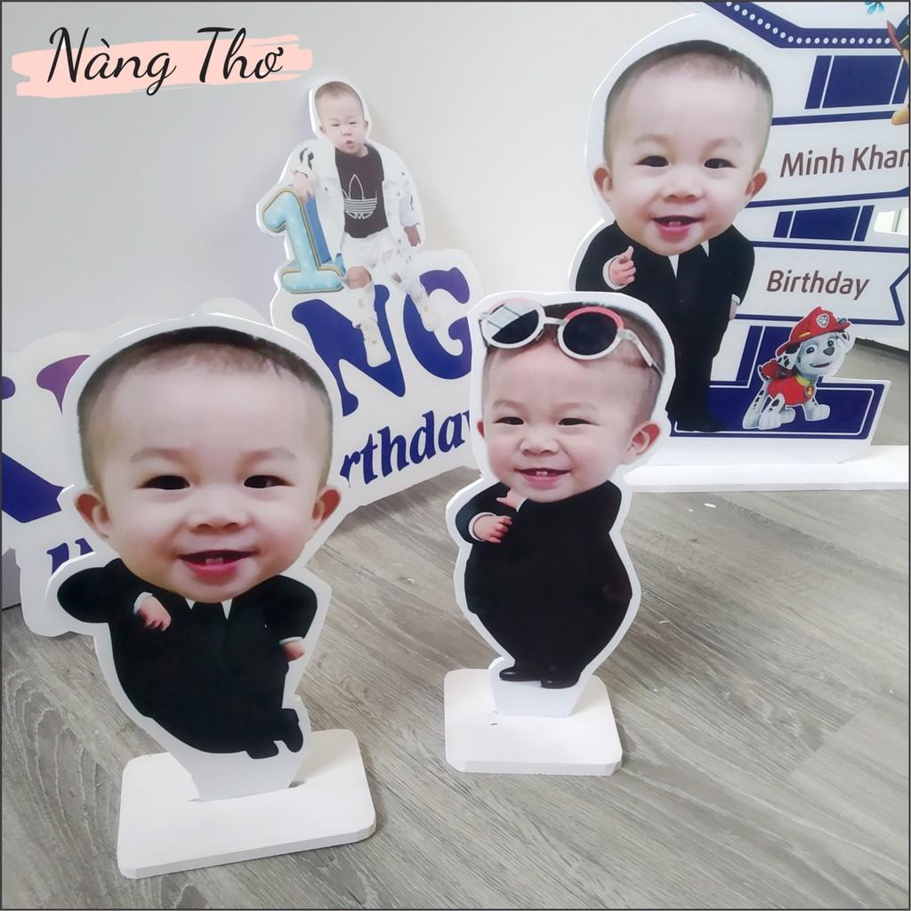 Bộ Chibi sinh nhật dành cho bé siêu iu, hình chibi, bảng tên, welcome sinh nhật, thiết kế riêng theo mỗi bé