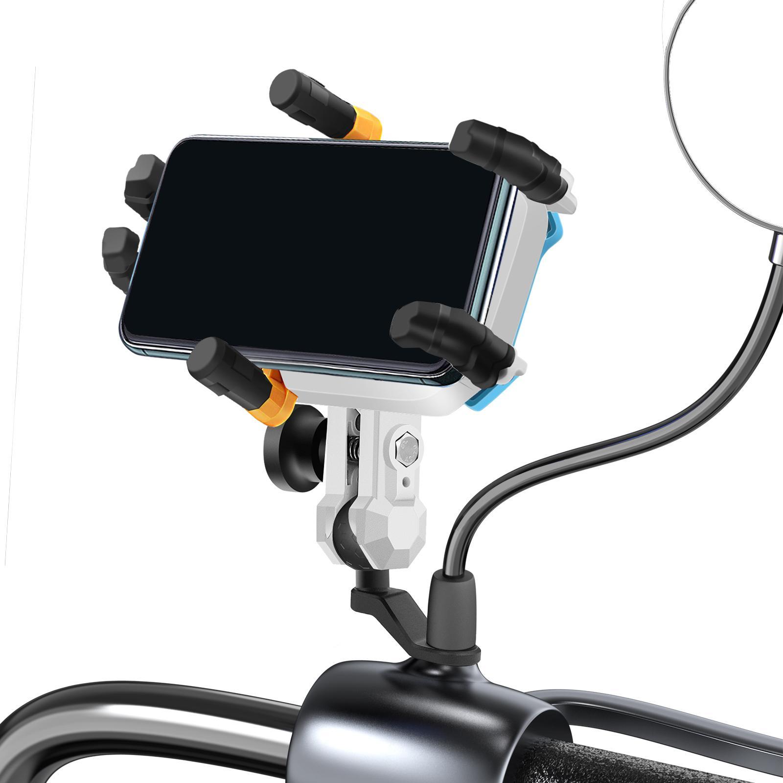 Motorcycle Phone Mount Handlebar Cellphone Holder Telescopic Bike Holder for  Motorcycle 4.7inch-7.2inch Smartphones