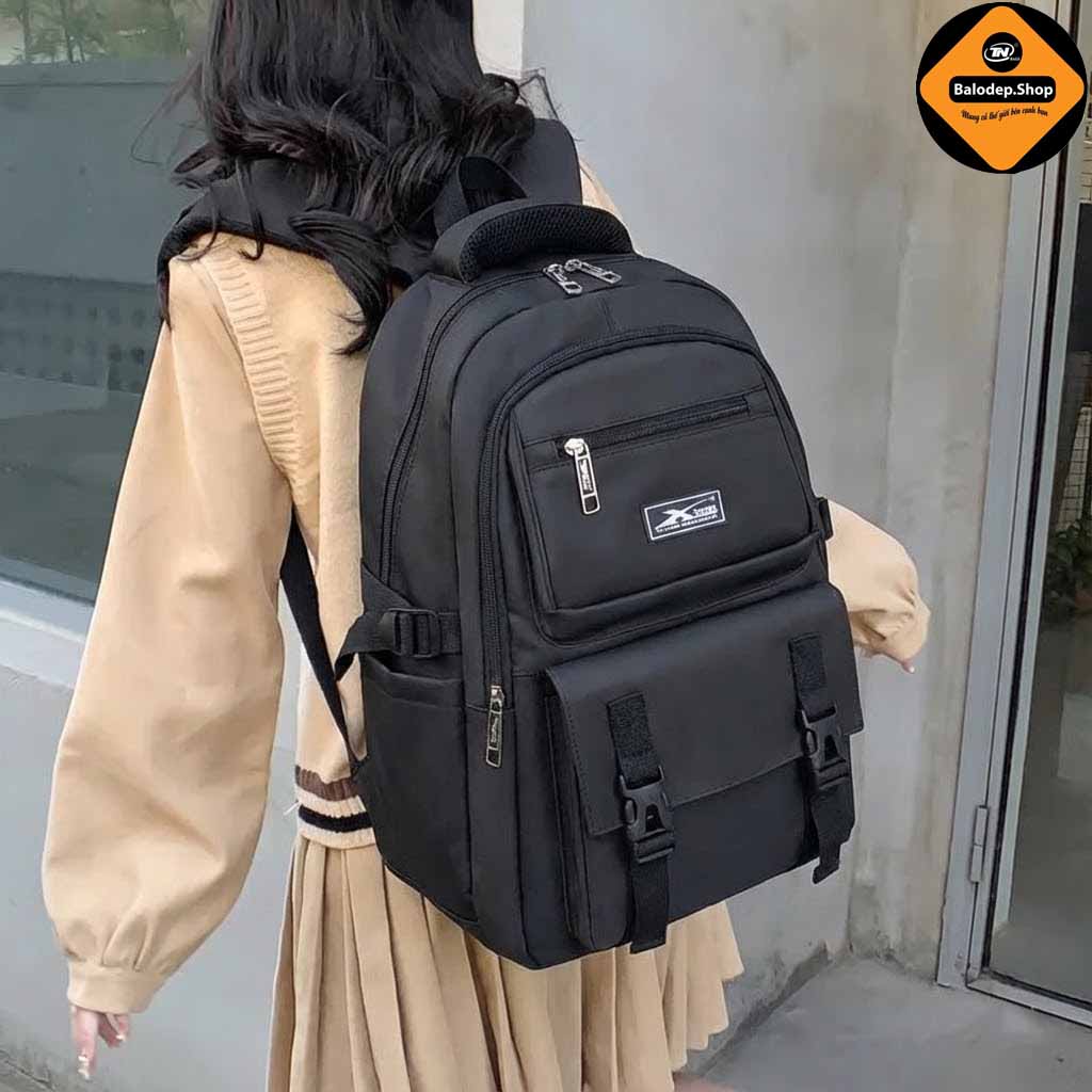 Balo Laptop Chống Nước Xbags Black Blue Đựng Laptop 15.6 Inch Đi Học Đi Làm Thời Trang Cá Tính XB3203!